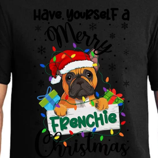 Merry Frenchie Christmas French Bulldog Xmas Party Gift Pajama Set