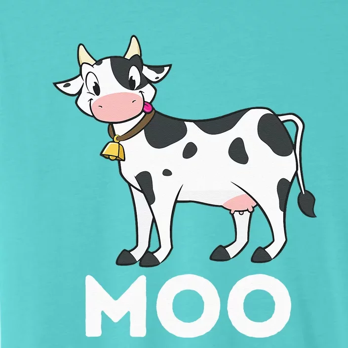 Moo Funny Cow Lover Famer Cattle Ranch Dairy Farming ChromaSoft Performance T-Shirt