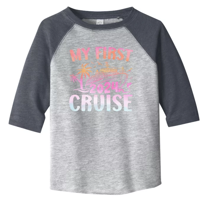 My First Cruise 2024 Vacation Matching Family Cruise Ship Toddler Fine Jersey T-Shirt