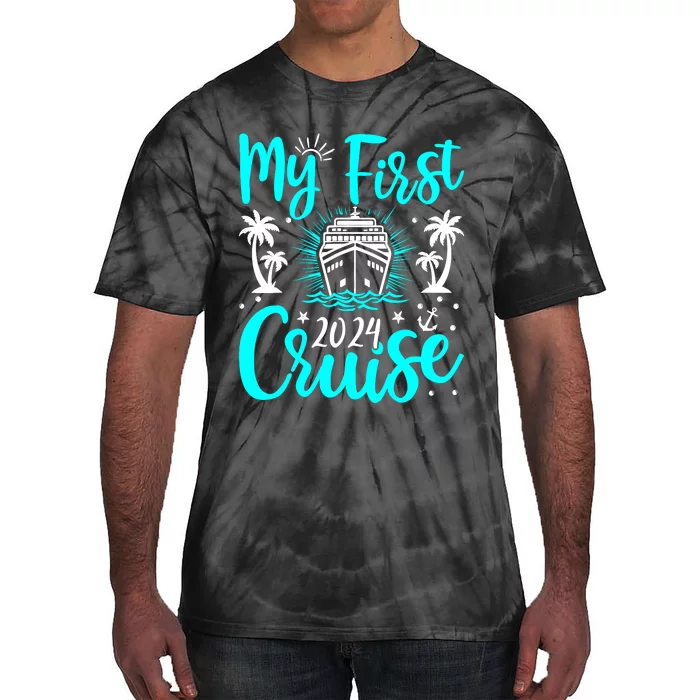 My First Cruise 2024 1st Birthday Cruising Cruise Tie-Dye T-Shirt