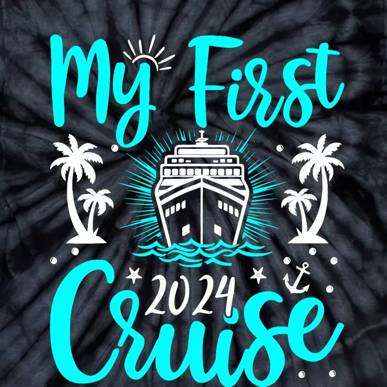 My First Cruise 2024 1st Birthday Cruising Cruise Tie-Dye T-Shirt