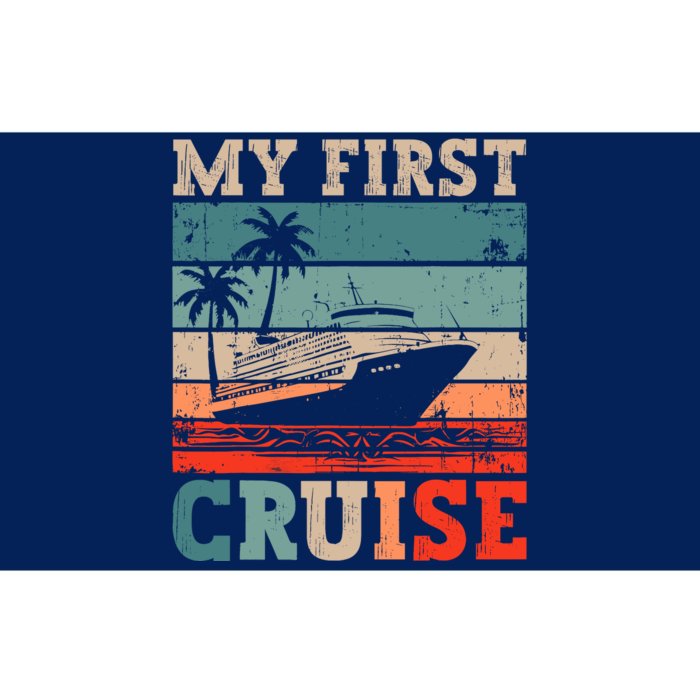 My First Cruise Family Vacation Cruise Ship Bumper Sticker