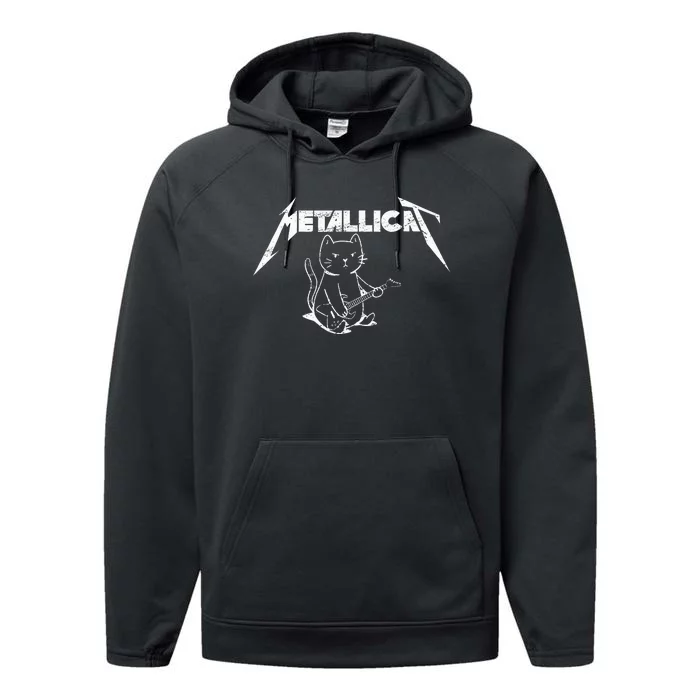 Metallicat Funny Cat Performance Fleece Hoodie