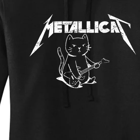 Metallicat Funny Cat Women's Pullover Hoodie