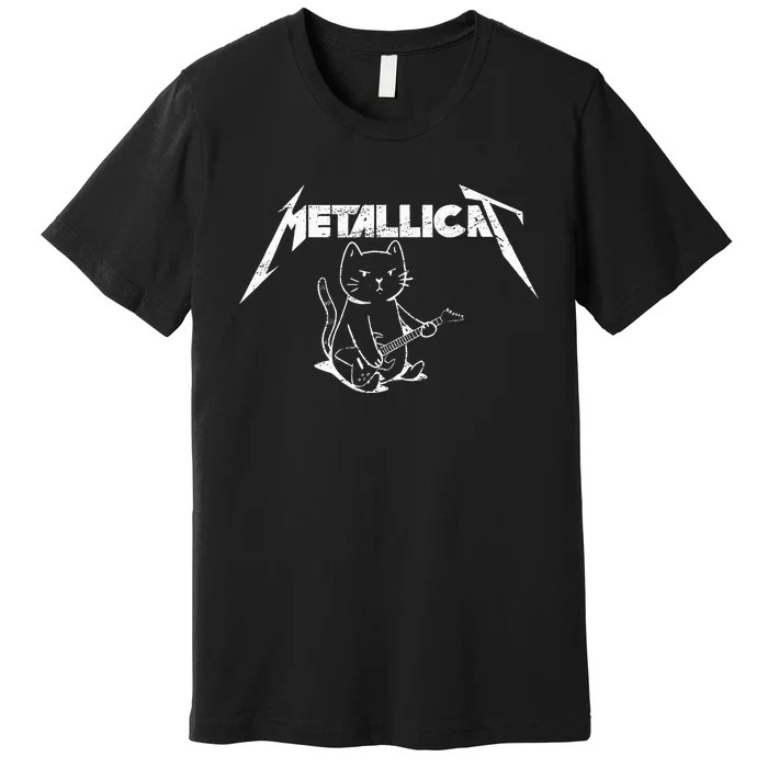 Metallicat Funny Cat Premium T-Shirt