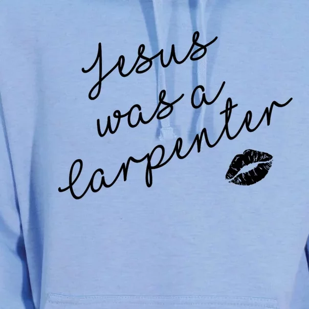 Music Festival Clothing Girl Women Jesus Was A Carpenter Unisex Surf Hoodie