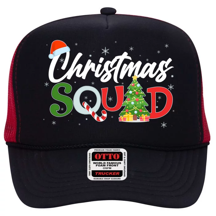 Matching Family Christmas Squad High Crown Mesh Trucker Hat