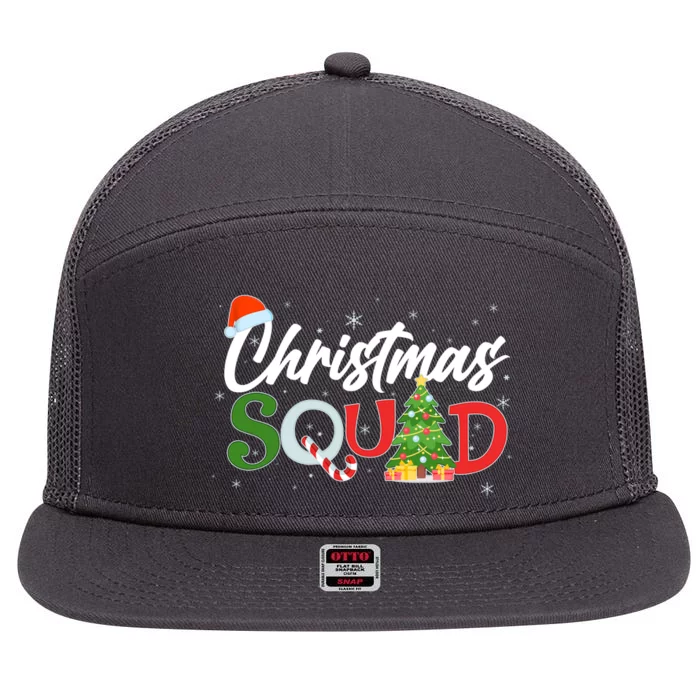 Matching Family Christmas Squad 7 Panel Mesh Trucker Snapback Hat