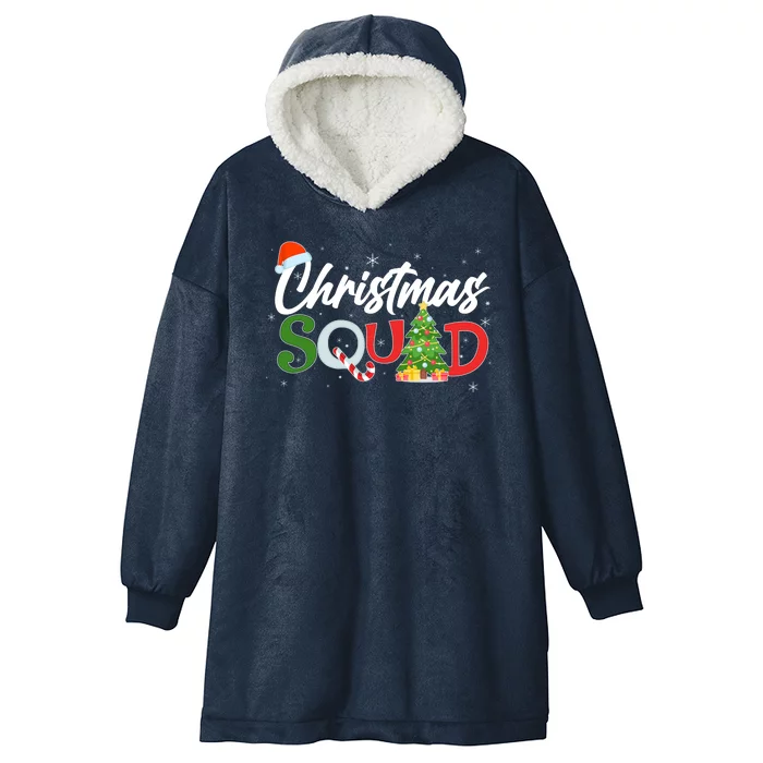 Matching Family Christmas Squad Hooded Wearable Blanket