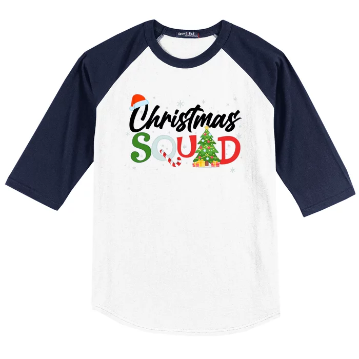 Matching Family Christmas Squad Baseball Sleeve Shirt