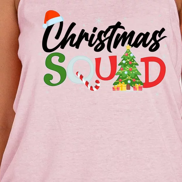 Matching Family Christmas Squad Women's Knotted Racerback Tank