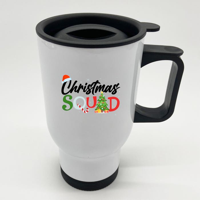 Matching Family Christmas Squad Front & Back Stainless Steel Travel Mug