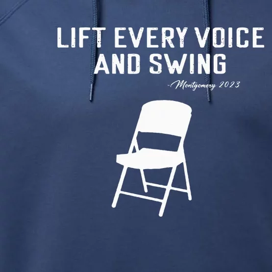 Montgomery Folding Chair Lift Every Voice And Swing Trending Performance Fleece Hoodie