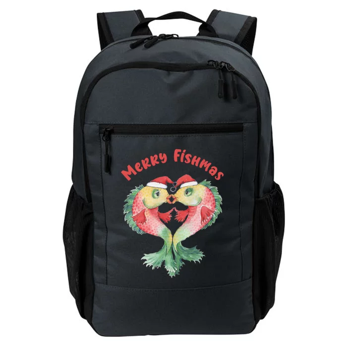 Merry FIshmas Cute Fish Christmas Gift Daily Commute Backpack