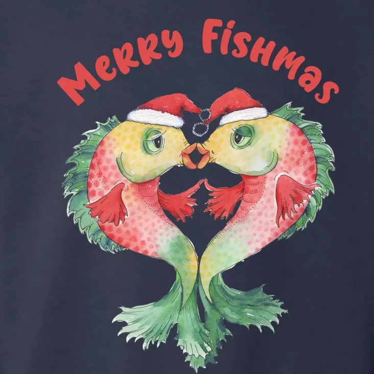 Merry FIshmas Cute Fish Christmas Gift Toddler Hoodie