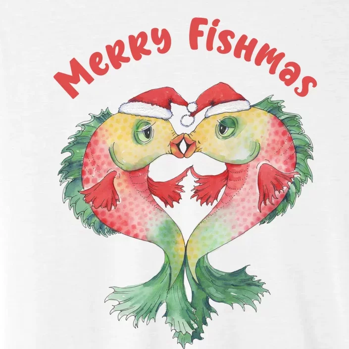 Merry FIshmas Cute Fish Christmas Gift ChromaSoft Performance T-Shirt