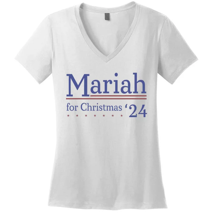 M.A.R.I.A.H For Christmas 24 Funny Christmas Women's V-Neck T-Shirt