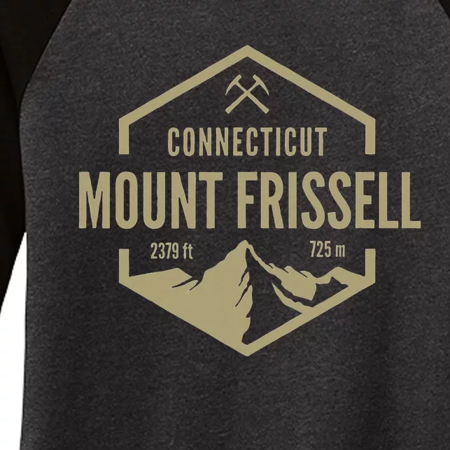 Mount Frissell Connecticut Women's Tri-Blend 3/4-Sleeve Raglan Shirt