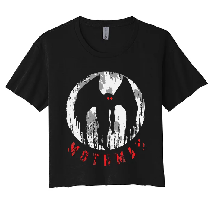 Mothman Folklore Cryptid Women's Crop Top Tee