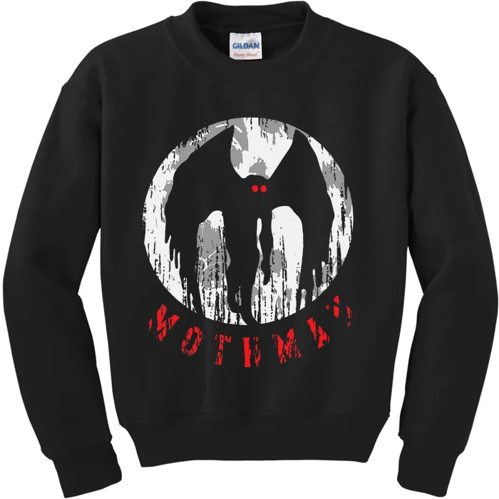 Mothman Folklore Cryptid Kids Sweatshirt