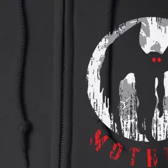 Mothman Folklore Cryptid Full Zip Hoodie