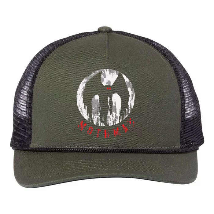 Mothman Folklore Cryptid Retro Rope Trucker Hat Cap