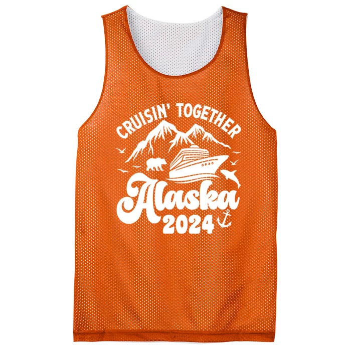 Matching Family Cruisin Together Alaska 2024 Mesh Reversible Basketball Jersey Tank