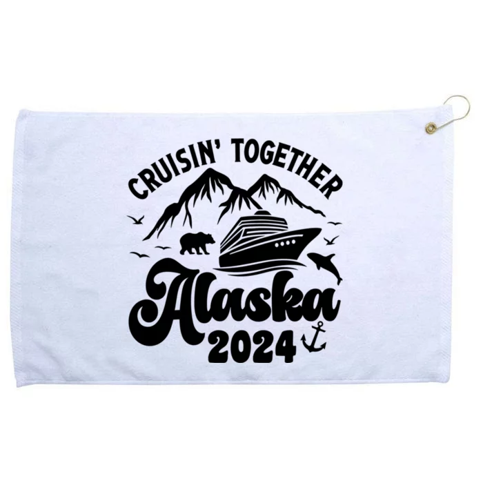 Matching Family Cruisin Together Alaska 2024 Grommeted Golf Towel