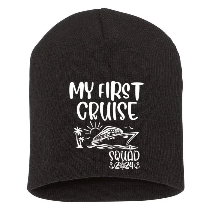 My First Cruise Squad 2024 My First Holiday Family Matching Short Acrylic Beanie