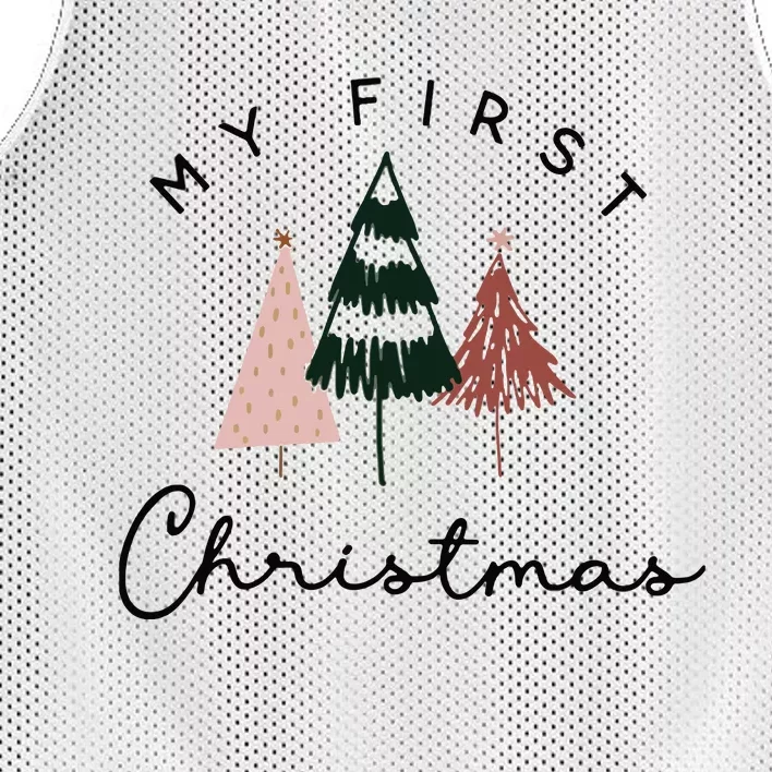 My First Christmas Bubble Romper Mesh Reversible Basketball Jersey Tank