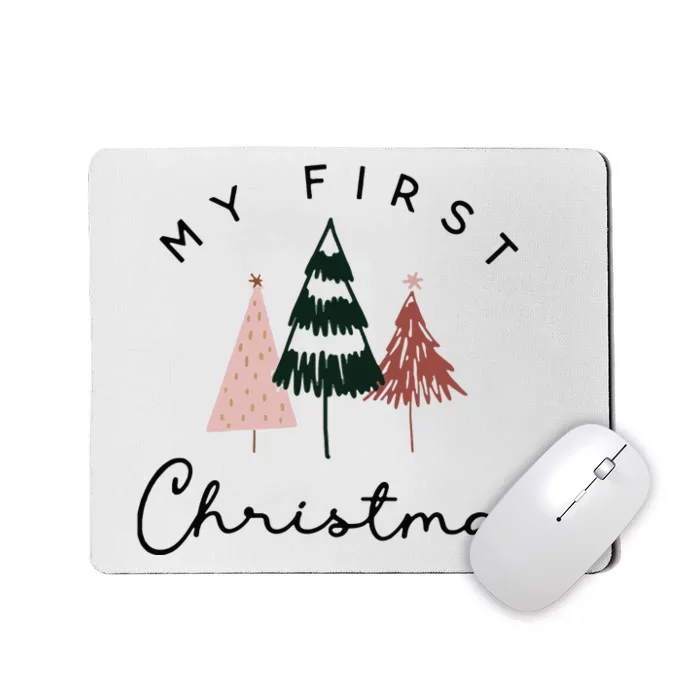 My First Christmas Bubble Romper Mousepad