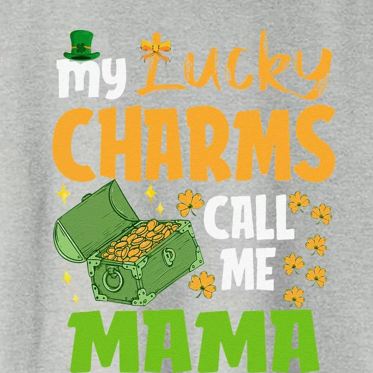 My Funny Call Me Mama St Patricks Day Mommy Women's Crop Top Tee