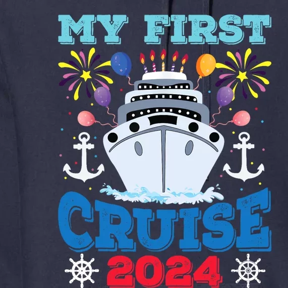 My First Cruise 2024 Family Vacation Cruise Ship Travel Premium Hoodie