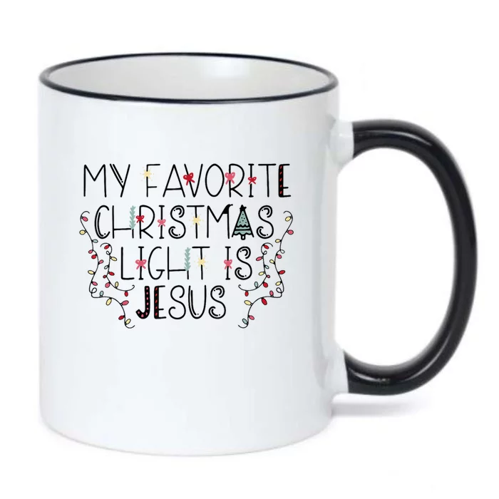 My Favorite Christmas Light Is Jesus Great Gift Black Color Changing Mug