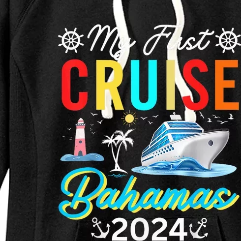 My First Cruise Bahamas 2024 Family Matching Vacation Group Women's Fleece Hoodie