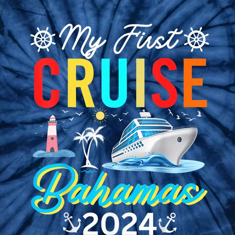 My First Cruise Bahamas 2024 Family Matching Vacation Group Tie-Dye T-Shirt