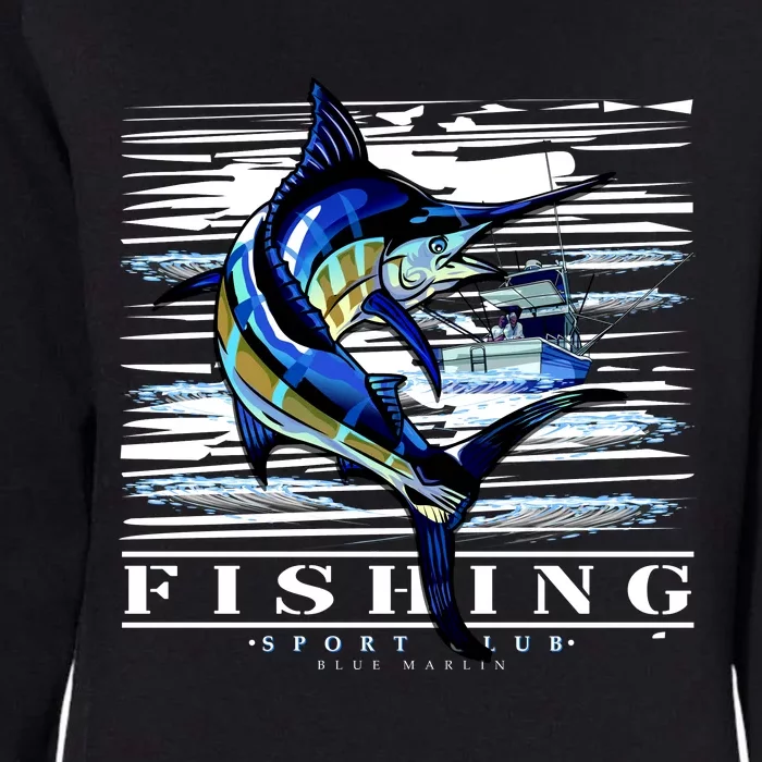 Marlin Fishing Club Womens California Wash Sweatshirt