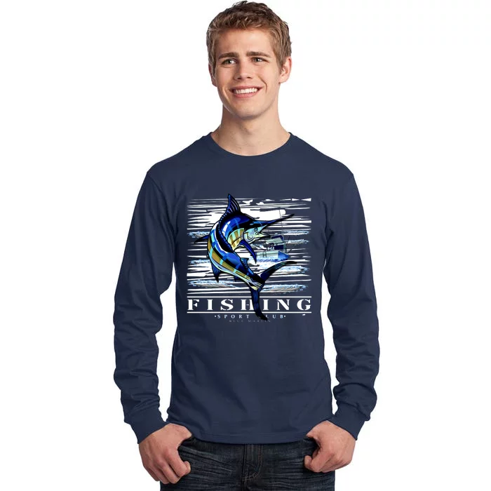 Marlin Fishing Club Tall Long Sleeve T-Shirt