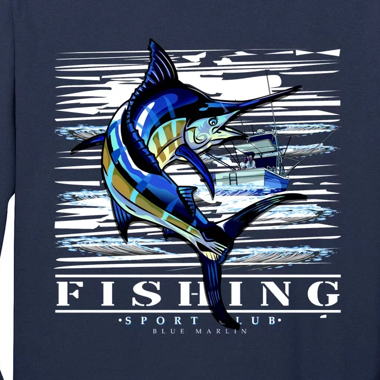 Marlin Fishing Club Tall Long Sleeve T-Shirt