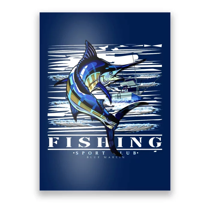 Marlin Fishing Club Poster