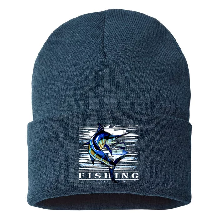 Marlin Fishing Club Sustainable Knit Beanie