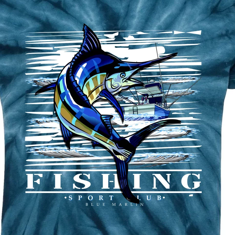 Marlin Fishing Club Kids Tie-Dye T-Shirt