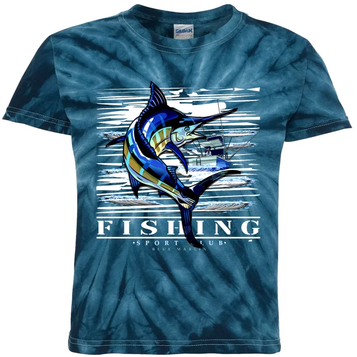 Marlin Fishing Club Kids Tie-Dye T-Shirt