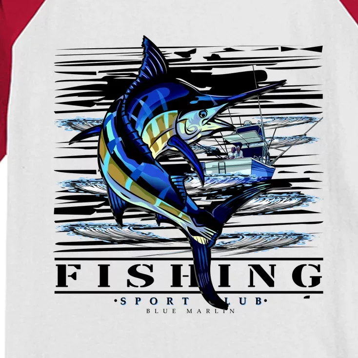 Marlin Fishing Club Kids Colorblock Raglan Jersey