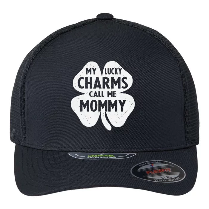 My Funny Call Me Mommy Happy St Patricks Day Flexfit Unipanel Trucker Cap