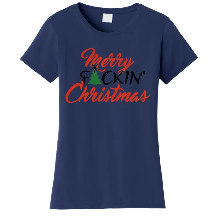 Merry Fucking Christmas Tree Grandma Women's T-Shirt