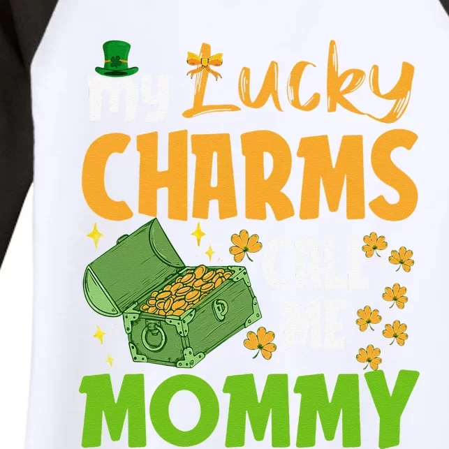 My Funny Call Me Mommy St Patricks Day Funny Women's Tri-Blend 3/4-Sleeve Raglan Shirt