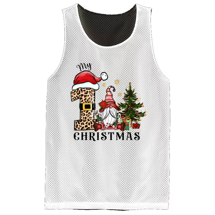 My First Christmas Mesh Reversible Basketball Jersey Tank