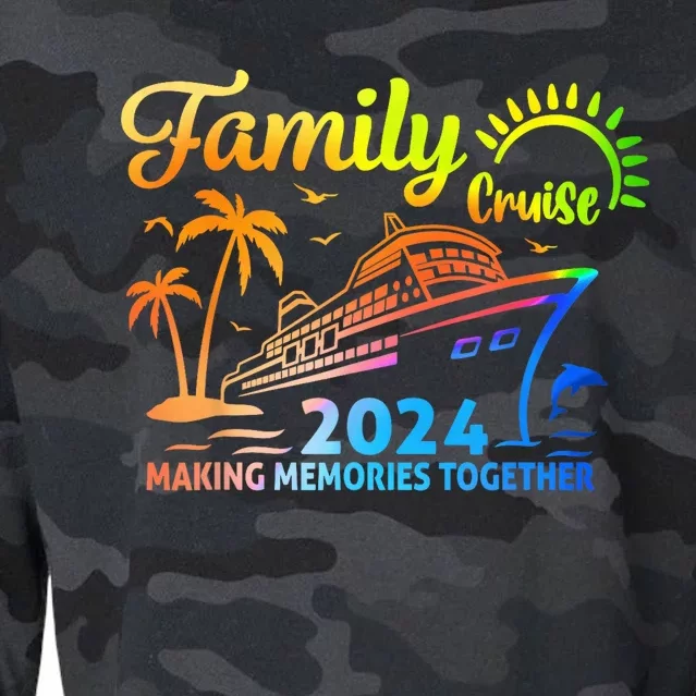 My First Cruise 2024 Vacation Matching Family Cruise Ship Cropped Pullover Crew