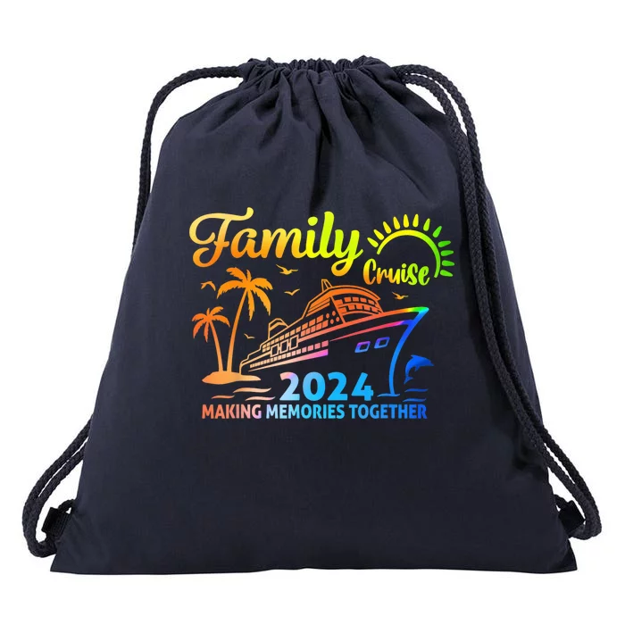 My First Cruise 2024 Vacation Matching Family Cruise Ship Drawstring Bag